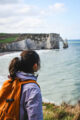 balade en famille falaises d'Étretat hiver