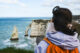 vue sur l'arche Étretat depuis les falaises